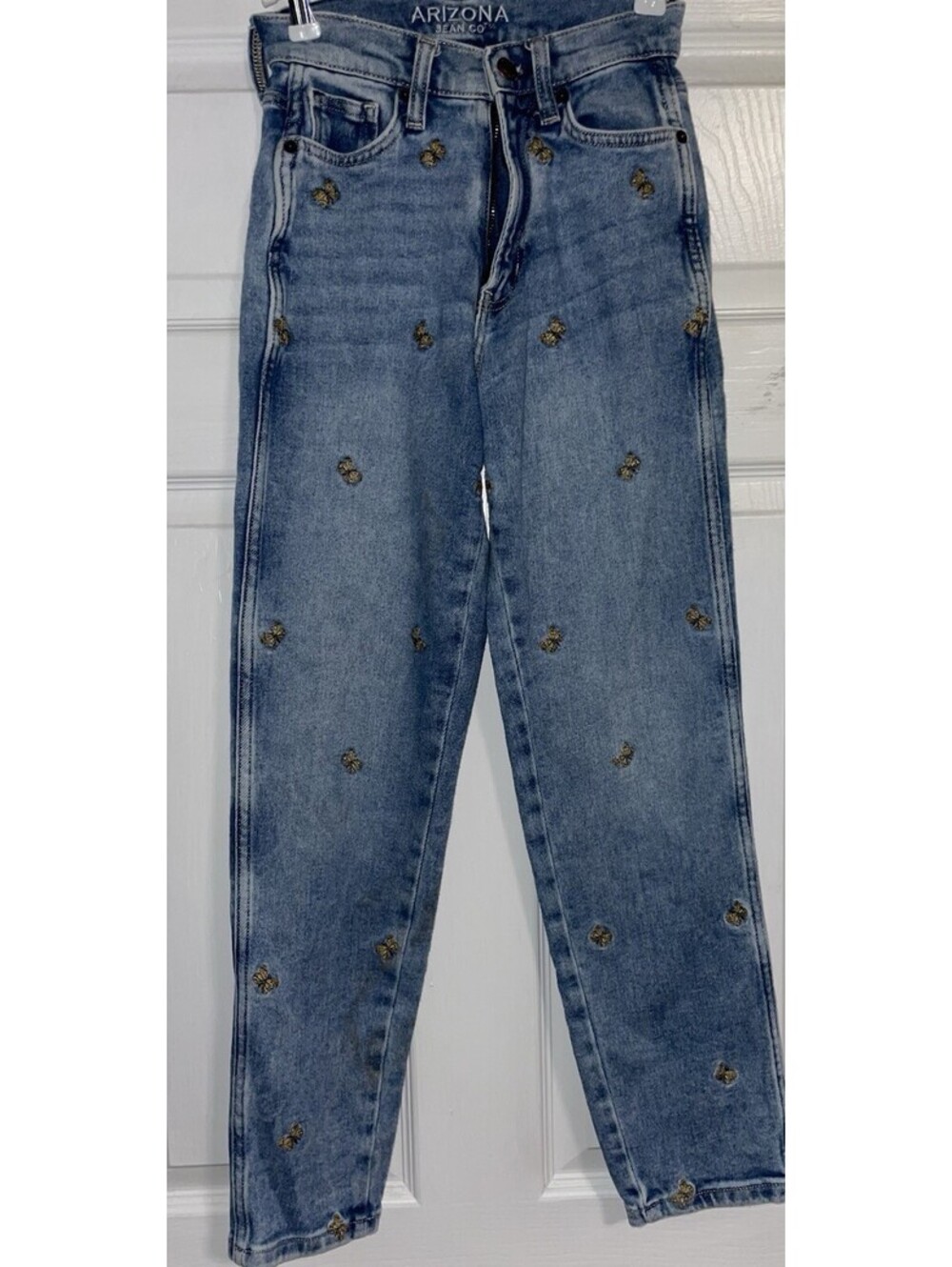 Arizona Jean Co. Juniors Highest Rise Curvy Mom Jeans Size 0